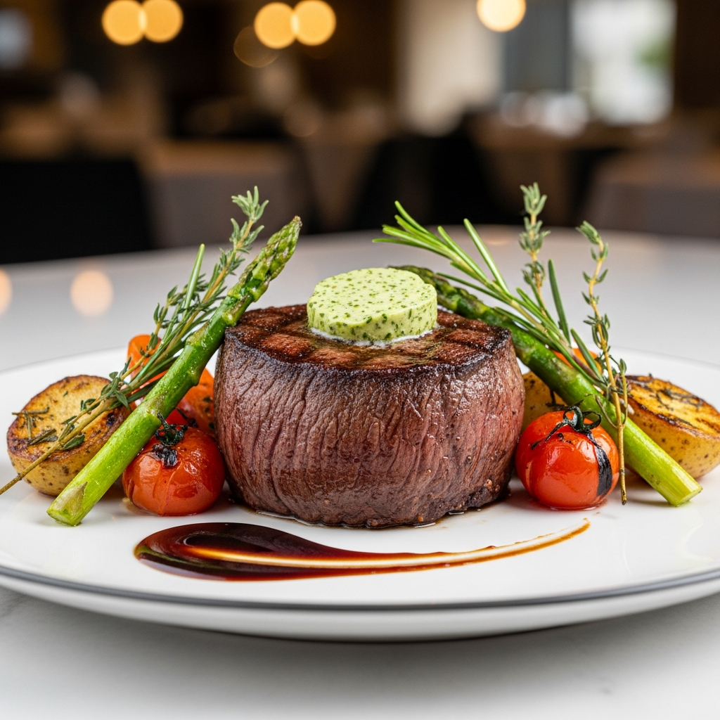 Piatto gourmet con filetto